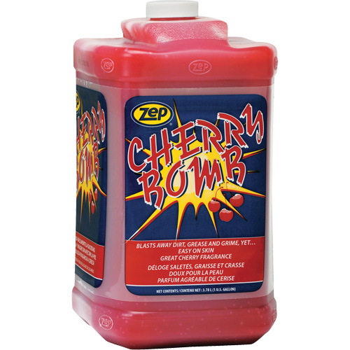 Nettoyant surpuissant pour les mains Cherry Bomb, Pierre ponce, 3,78 L, Bouteille, Cerise Planification Entrepots Molloy
