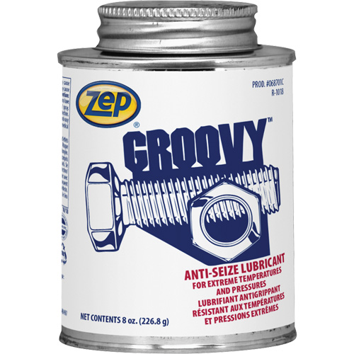 Groovy Lubricant & Anti-Seize, 8 oz., Brush Top Can, 2100°F (1100°C) Max. Temp Planification Entrepots Molloy