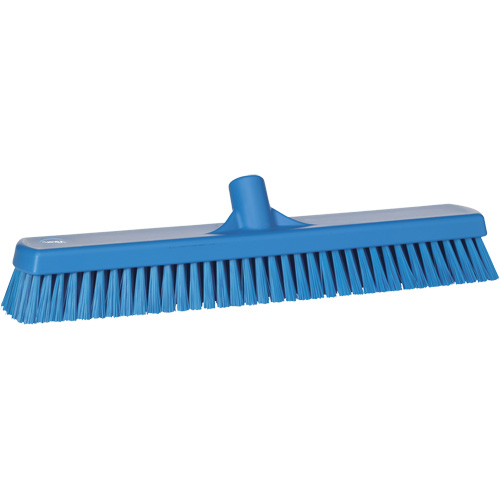 Brosse &agrave; r&eacute;curer pour planchers et murs, Crins Ferme, 19", Polyester, Bleu Planification Entrepots Molloy