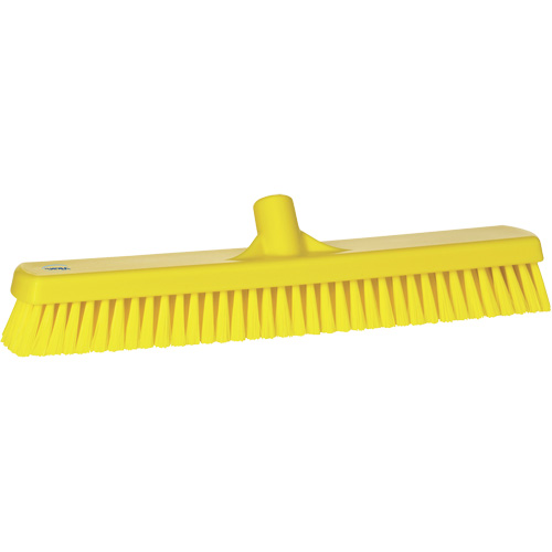 Brosse &agrave; r&eacute;curer pour planchers et murs, Crins Ferme, 19", Polyester, Jaune Planification Entrepots Molloy