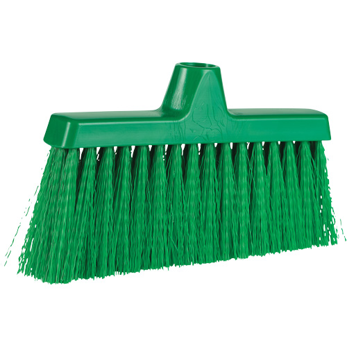 ColorCore Angle Head Broom, Medium Bristles, 10", Polypropylene, Green Planification Entrepots Molloy