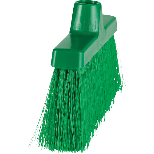 ColorCore Angle Head Broom, Medium Bristles, 10", Polypropylene, Green Planification Entrepots Molloy