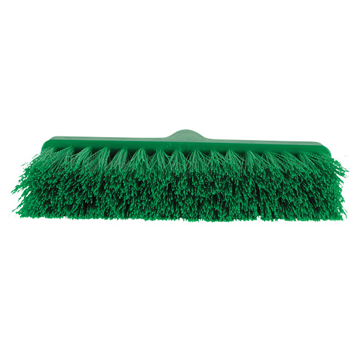 ColorCore Angle Head Broom, Medium Bristles, 10", Polypropylene, Green Planification Entrepots Molloy