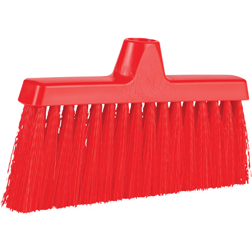 ColorCore Angle Head Broom, Medium Bristles, 10", Polypropylene, Red Planification Entrepots Molloy