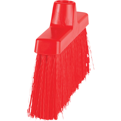 ColorCore Angle Head Broom, Medium Bristles, 10", Polypropylene, Red Planification Entrepots Molloy