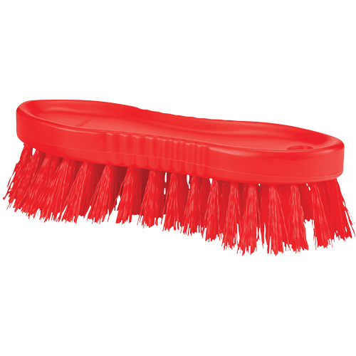 ColorCore Hand Brush, Stiff Bristles, 6" Long, Red Planification Entrepots Molloy