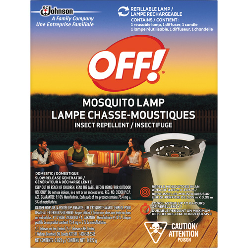 OFF! PowerPad&reg; Mosquito Repellent Lamp, DEET Free, Lamp, 0.822 g Planification Entrepots Molloy