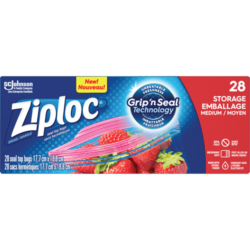 Sacs d'emballage Ziploc Planification Entrepots Molloy