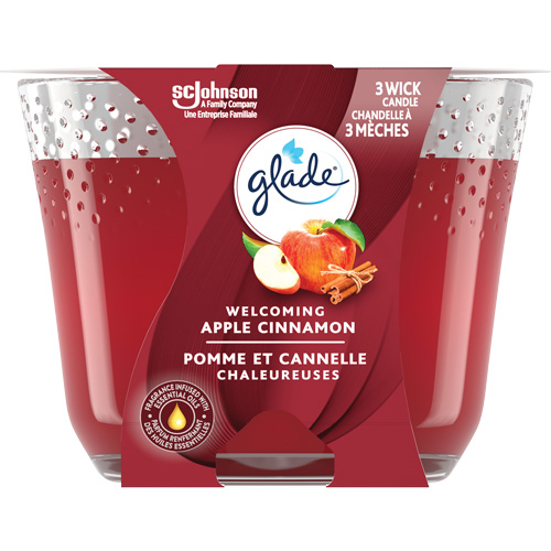 Glade&reg; 3-Wick Candle, Apple Cinnamon Planification Entrepots Molloy