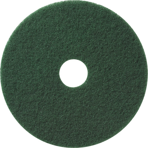 Floor Pads, 12", Scrubbing/Stripping, Green Planification Entrepots Molloy