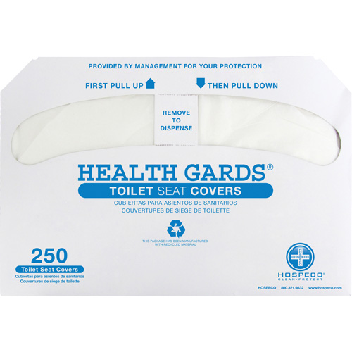 Couvre-si&egrave;ges de toilettes pli&eacute;s en deux Health Gards Planification Entrepots Molloy