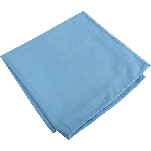 Specialty Glass & Mirror Suede Cloths, Microfibre, Blue Planification Entrepots Molloy