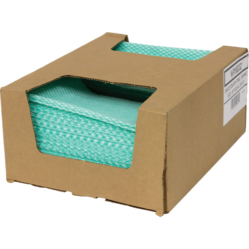SaniWorks&reg; Choice Counter Cloths, Green/White Planification Entrepots Molloy