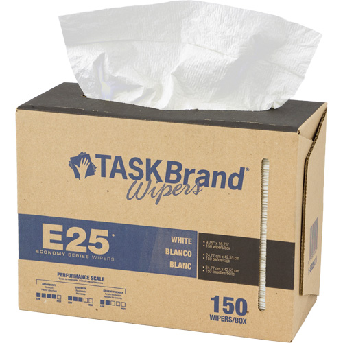 Essuie-tout &eacute;conomique &agrave; renfort tiss&eacute; TaskBrand E25, Tout usage, 16-3/4" lo x 9-3/4" la Planification Entrepots Molloy