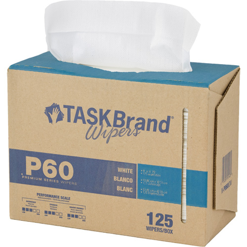 TaskBrand&reg; P60 Premium Series Wipers, All-Purpose, 16-3/4" L x 8-1/4" W Planification Entrepots Molloy