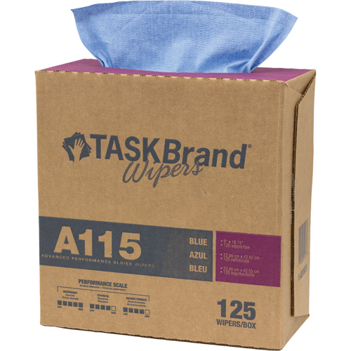 Chiffons &agrave; haut rendement A115 TaskBrand, Robuste, 16-3/4" lo x 12" la Planification Entrepots Molloy