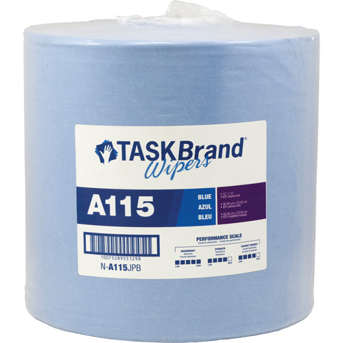 Chiffons &agrave; haut rendement A115 TaskBrand, Robuste, 13" lo x 12" la Planification Entrepots Molloy