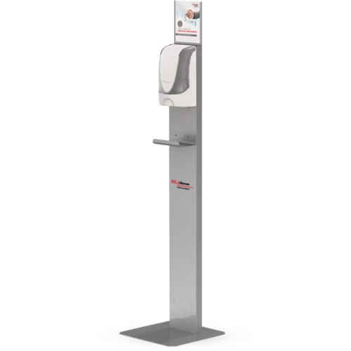 Touch-Free Hand Sanitizer Dispenser Floor Stand Planification Entrepots Molloy