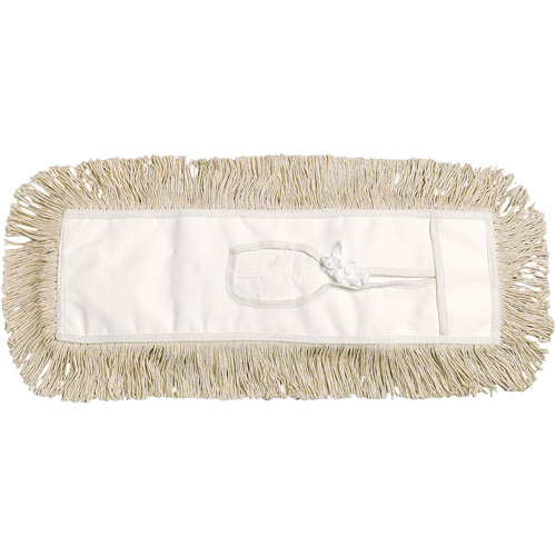 Dust Mop, Tie-On Style, Cotton, 36" L x 5" W Planification Entrepots Molloy