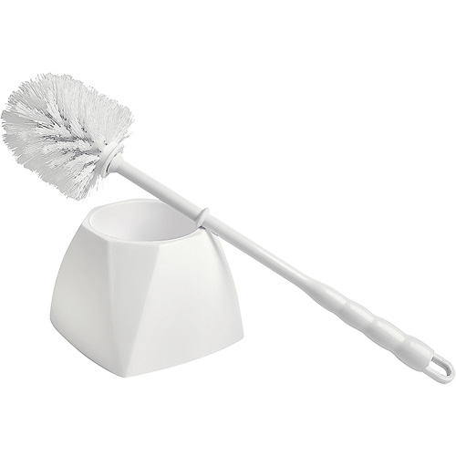 Bowl Brush with Caddy, 15-1/2" L, Polypropylene Bristles, White Planification Entrepots Molloy