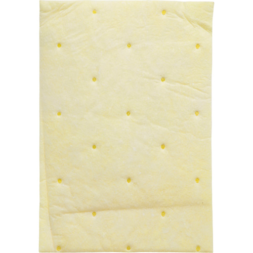 High Capacity Chemical Sorbent Pad, Hazmat, 14.5" x 9.25", 26.3 gal Absorbancy Planification Entrepots Molloy