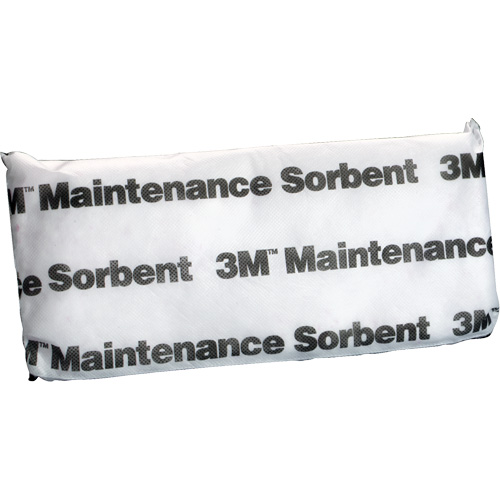 Tampon absorbant de maintenance, Huile seulement, 15" lo x 7" la, 12,6 gal absorption/pqt Planification Entrepots Molloy
