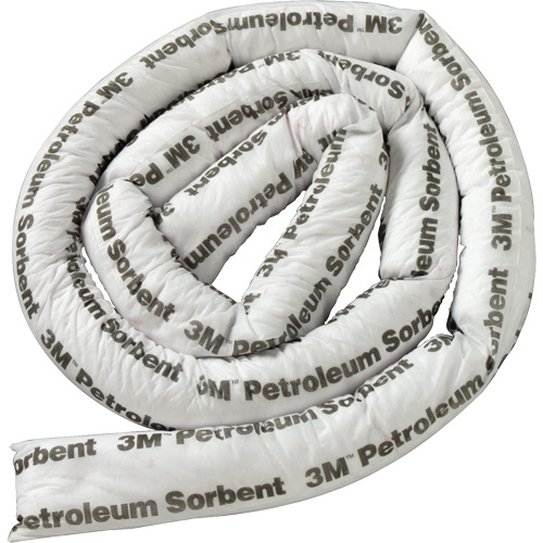Petroleum Sorbent Mini-Boom, Oil Only, 1' L x 3" W, 15.7 gal Absorbancy Planification Entrepots Molloy
