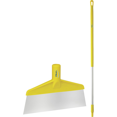 Floor Scraper with Handle, Yellow, 9-3/5" W x 55-9/10" L Planification Entrepots Molloy