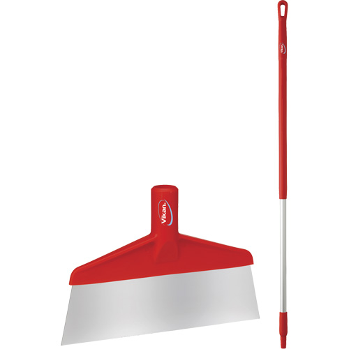 Floor Scraper with Handle, Red, 9-3/5" W x 55-9/10" L Planification Entrepots Molloy