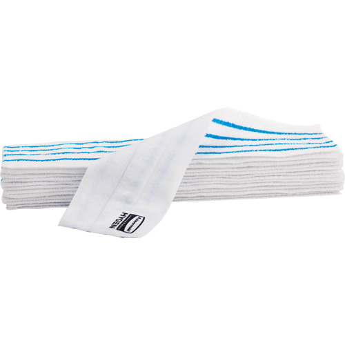 Tampon vadrouille jetable, Style Boucles et crochets, Microfibre, 18" lo x 4" la Planification Entrepots Molloy