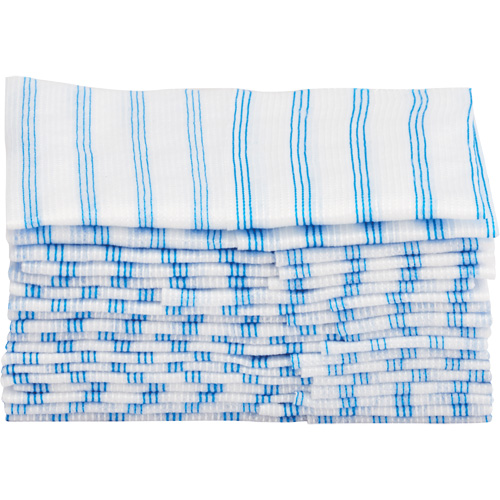 Disposable Single-Use Cloths, Microfibre, Blue/White Planification Entrepots Molloy