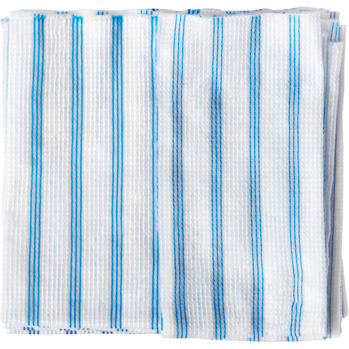 Disposable Single-Use Cloths, Microfibre, Blue/White Planification Entrepots Molloy