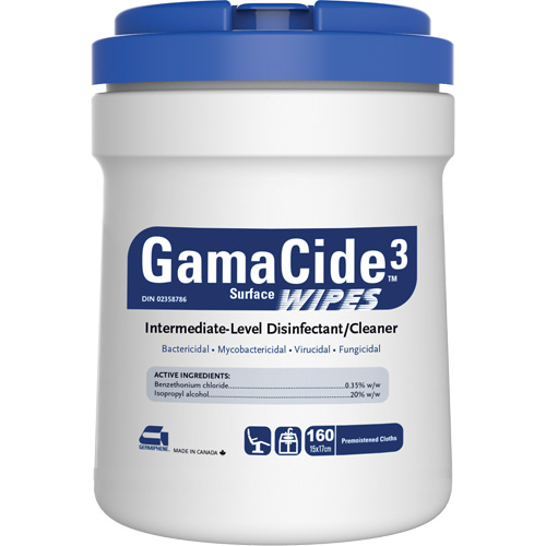 D&eacute;sinfectant pour surfaces multiples GermiCide3, 160 lingettes Planification Entrepots Molloy