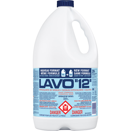 Javellisant liquide, 3,6 L, Cruche Planification Entrepots Molloy