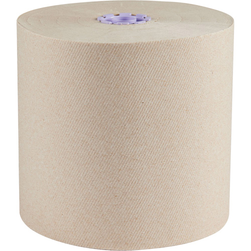 Essuie-mains bruns en fibres recycl&eacute;es &agrave; 100 % &agrave; enroulement serr&eacute; Essential, 1 pli, Standard, 700' lo Planification Entrepots Molloy