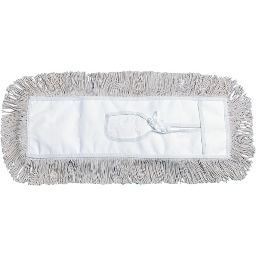 Dust Mop, Tie-On Style, Cotton, 60" L x 5" W Planification Entrepots Molloy