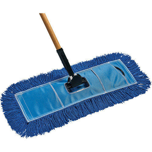 Economy Dust Mop, Slip On Style, Yarn, 36" L x 5" W Planification Entrepots Molloy