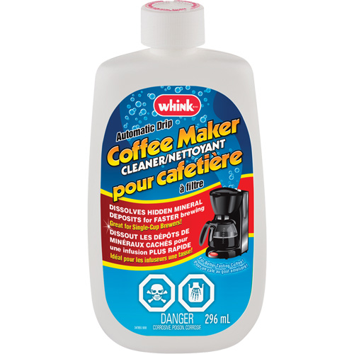 Nettoyant pour cafeti&egrave;re &agrave; filtre Whink, 296 ml, Bouteille Planification Entrepots Molloy
