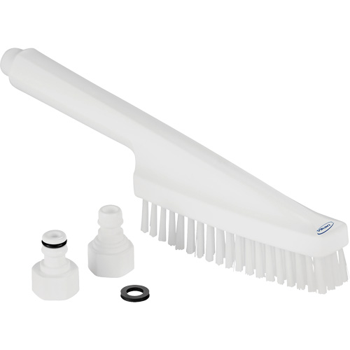 Waterfed Hand Brush, Stiff Bristles, 13" Long, White Planification Entrepots Molloy