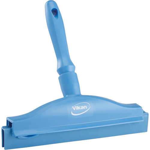 Raclette &agrave; lame double ultra hygi&eacute;nique, 10", Bleu Planification Entrepots Molloy