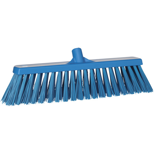 Balai-brosse robuste, Crins Ferme, 20", Polyester, Bleu Planification Entrepots Molloy