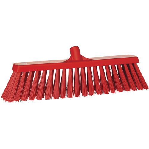 Balai-brosse robuste, Crins Ferme, 20", Polyester, Rouge Planification Entrepots Molloy
