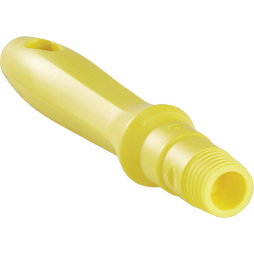 Mini manche, Brosse/Support &agrave; tampon/Grattoir/Raclette, Jaune, Standard, 6-1/4" lo Planification Entrepots Molloy
