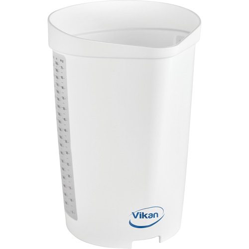 Cruche gradu&eacute;e, Plastique, Blanc, 65 oz Planification Entrepots Molloy