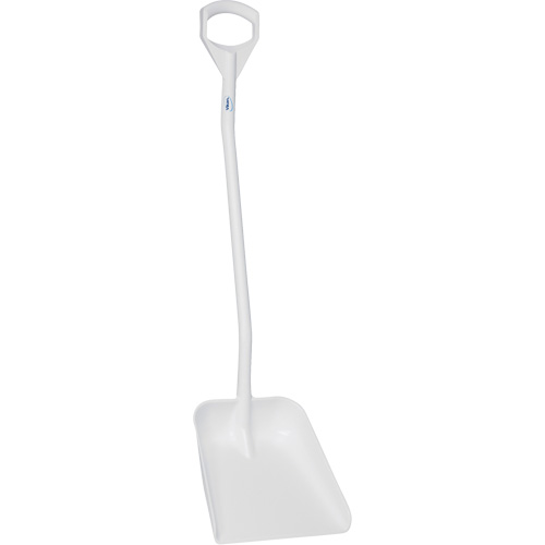 Pelle ergonomique &agrave; grande lame, Longueur de 51", Plastique, Blanc Planification Entrepots Molloy