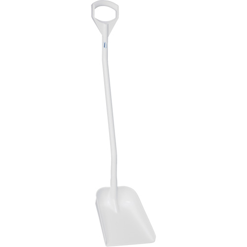 Ergonomic Small Blade Shovel, 50" Length, Plastic, White Planification Entrepots Molloy