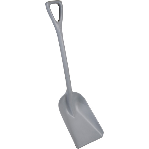 Pelle monobloc perceptible par d&eacute;tecteur de m&eacute;tal, Lame 10" x 14", Longueur de 37-1/2", Plastique, Gris Planification Entrepots Molloy