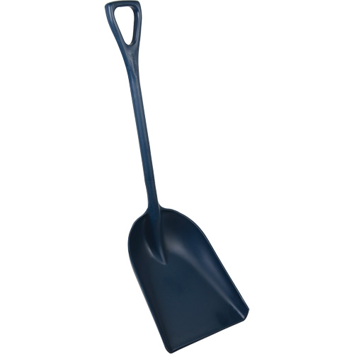 Pelle monobloc perceptible par d&eacute;tecteur de m&eacute;tal, Lame 13-3/4" x 17", Longueur de 42-1/2", Plastique, Bleu Planification Entrepots Molloy