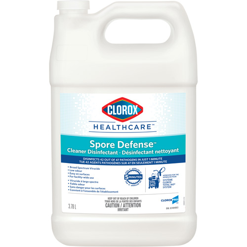 D&eacute;sinfectant nettoyant Clorox Healthcare Spore Defense, 3,78 L, Cruche Planification Entrepots Molloy