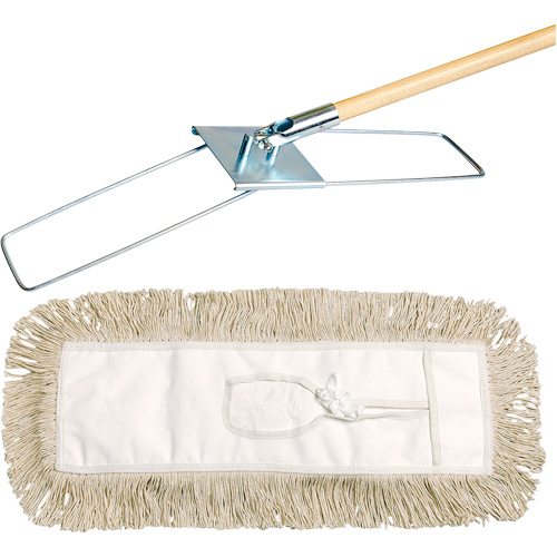Syst&egrave;me de vadrouille &agrave; &eacute;pousseter Break-Ezy, Style &agrave; attacher, Coton, 36" lo x 5" la Planification Entrepots Molloy